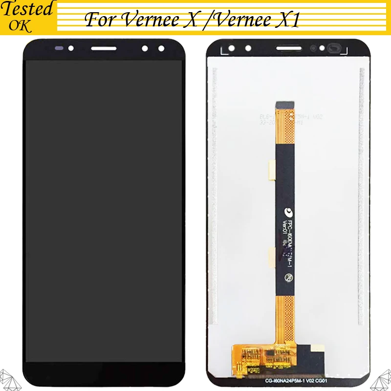 

For Vernee X LCD Display and Touch Screen 100% Tested Working Assembly Digitizer Replacement Sensor For Vernee X1 LCD Display