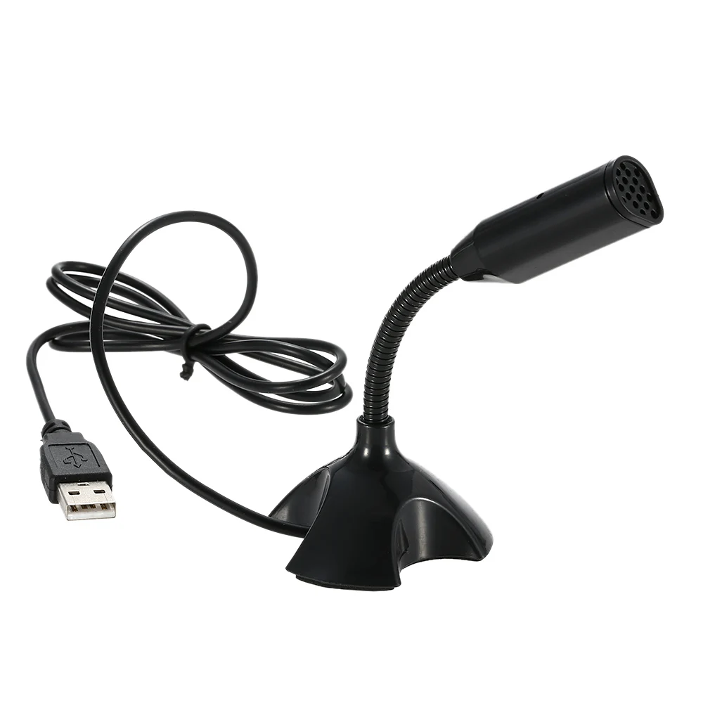 USB Desktop Microphone 360° Adjustable Mini Microphone for