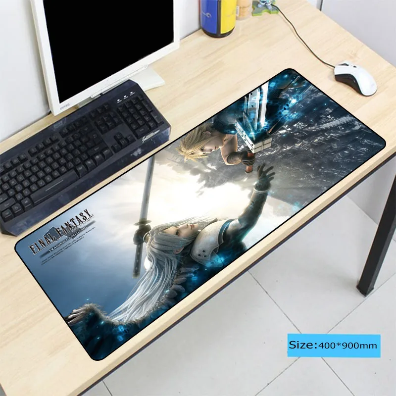 Final Fantasy коврик для мыши геймер 900x400X3 мм Notbook коврик для мыши большой игровой коврик для мыши большой замок край коврик для мыши ПК Настольный коврик