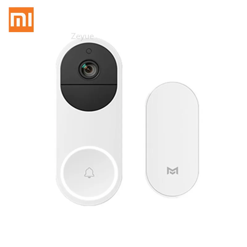 Xiaomi Xiaomo AI распознавание лица видео дверной звонок 1080P ИК ночного видения набор обнаружения движения SMS Push домофон облачная Stor