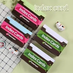 Ensemble de cartes de Index néon, portables et polyvalentes, 6 Styles de cartes de notes multifonctionnelles pour le bureau, 1 ensemble 