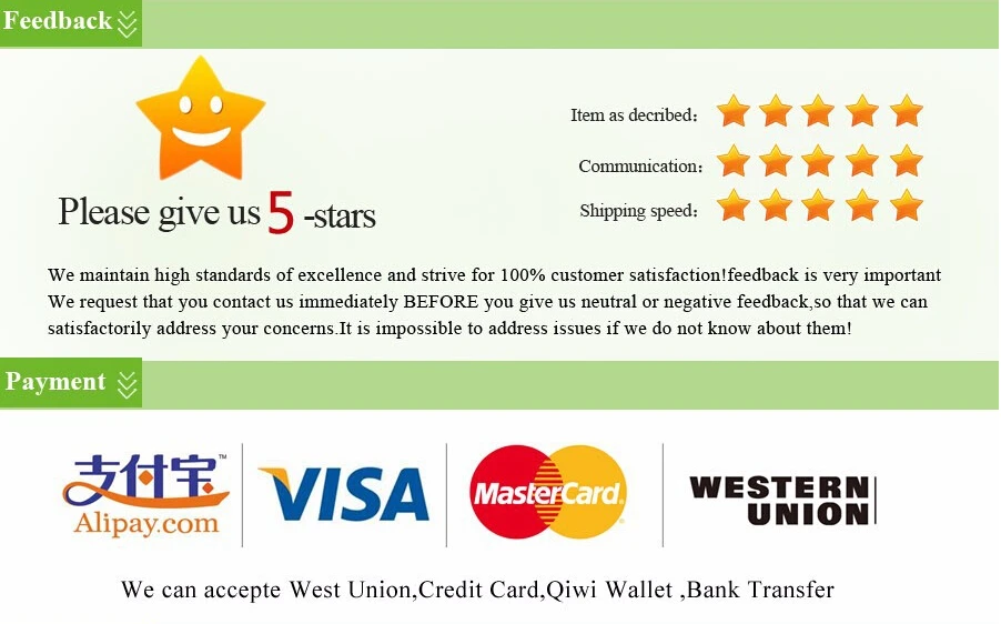 feedback and payment