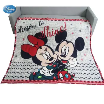 

Disney Cartoon Gray Red Mickey Minnie Mouse Coral Fleece Soft Blanket Throw for Girls Children on Bed Sofa Couch Christmas Gift