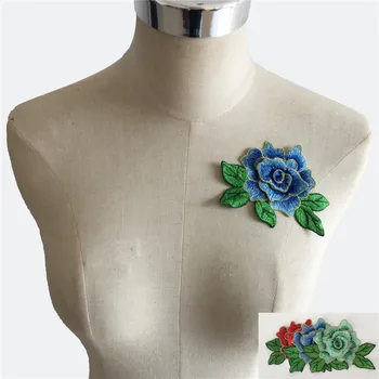 

Multiple colour 3D flower Lace Fabric Embroidery Applique Sewing Dresses Lace and trimmings DIY Lace Collar Needlework Accessory