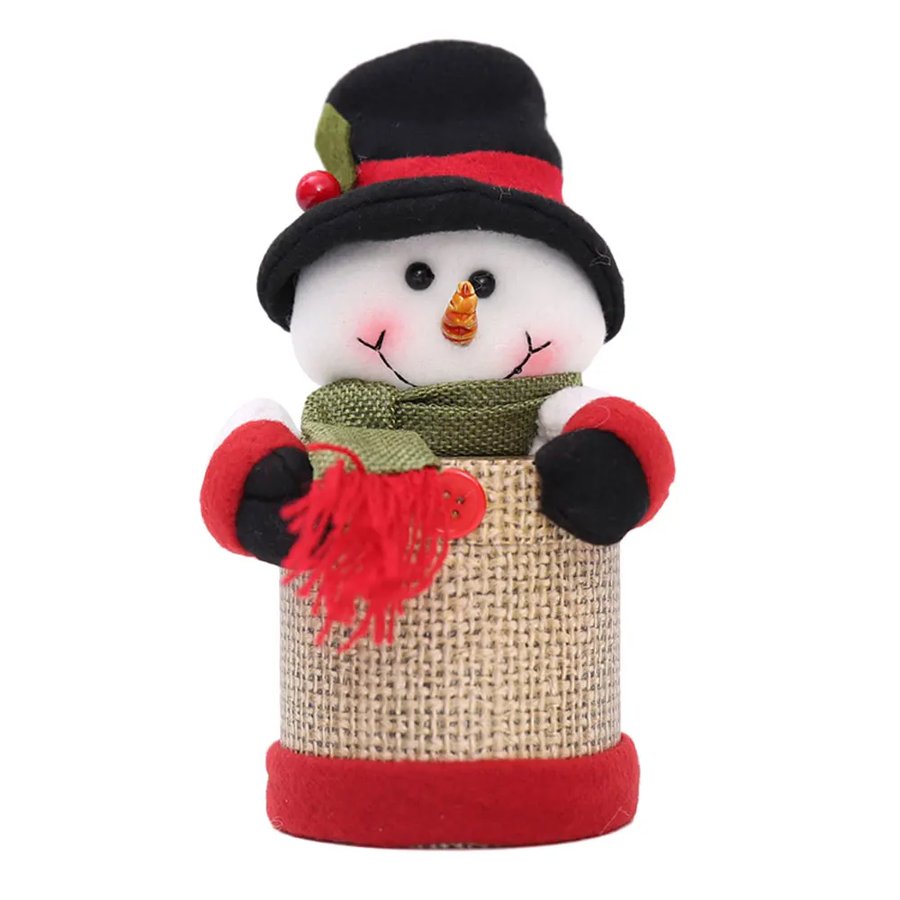 Snowman Рождественский подарок емкость для конфет коробка сумки для хранения праздничные вечерние рождественские украшения год - Цвет: Snowman
