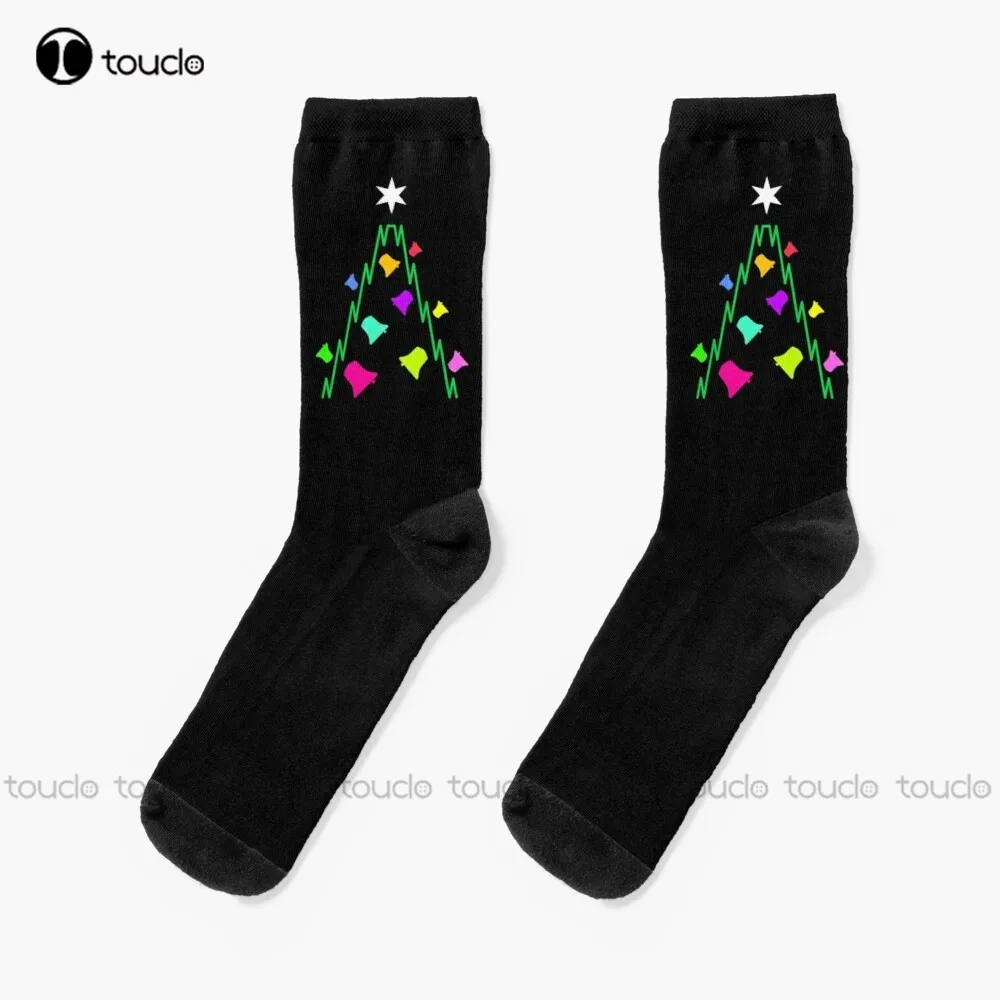 

Bell Ringing - Christmas Tree Tb10 Socks Mens Soccer Socks Christmas New Year Gift Custom Gift Unisex Adult Teen Youth Socks