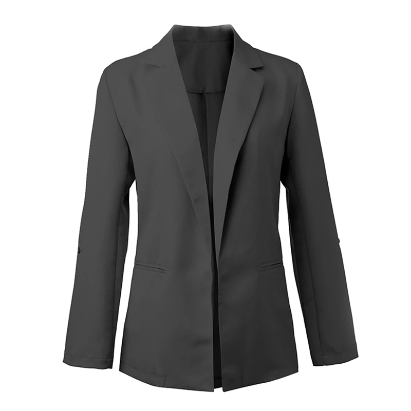 Женский приталенный Блейзер с длинным рукавом, пиджак, деловой костюм, весенне-осенний Топ, модная одежда, большие размеры M-3XL