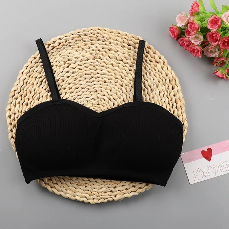 Эластичный Мягкий Топ-труба, сексуальный женский лифчик, красота, спина, анти-светильник, обернутый грудь