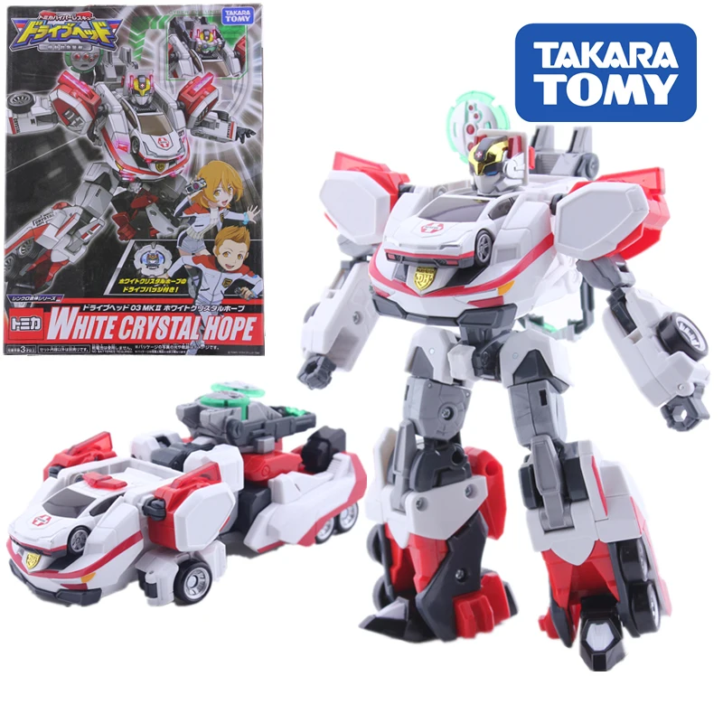 Takara Tomy Tomica экшн фигурка скорость спасение детей подарки куклы игрушки трансформация белый робот 03MK полиция
