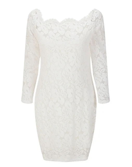 lace dress Элегантное сексуальное платье для женщин, винтажное кружевное платье с длинным рукавом, цвет красного вина, черный, синий, женское платье, Повседневные Вечерние платья для женщин - Цвет: lace dress