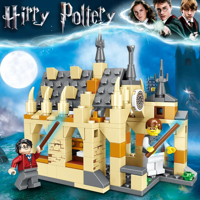 

2019 New Harris Quidditched Potter Match Castle Building Blocks Bricks Toys Similar To Legoinglys 75953 75954 75955