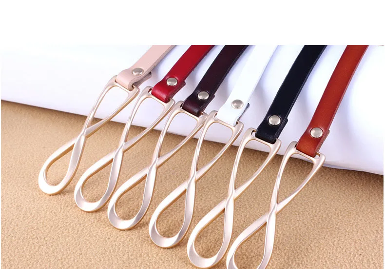 New fashion alloy buckle retro ladies thin belt wild jumpsuit body figure ladies high quality belts Pink free shipping W082