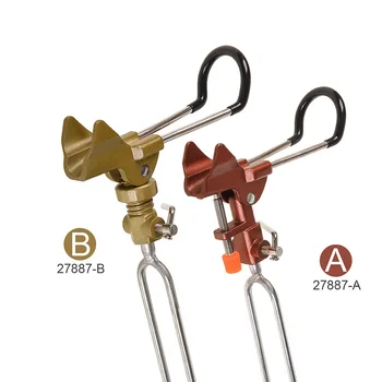 

Fishing Rod Holder Adjustable Aluminum Alloy Fishing Rod Stand Gold Metal Handle Support Holder for Telescopic / Handle Rod