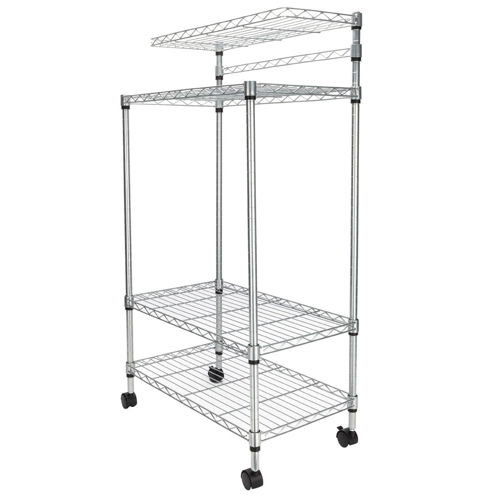 4 Layer Adjustable Kitchen Bakers Rack Shelf Microwave Oven Stand Storage Cart With Wheel Cart Us Stock Storage Holders Racks Aliexpress