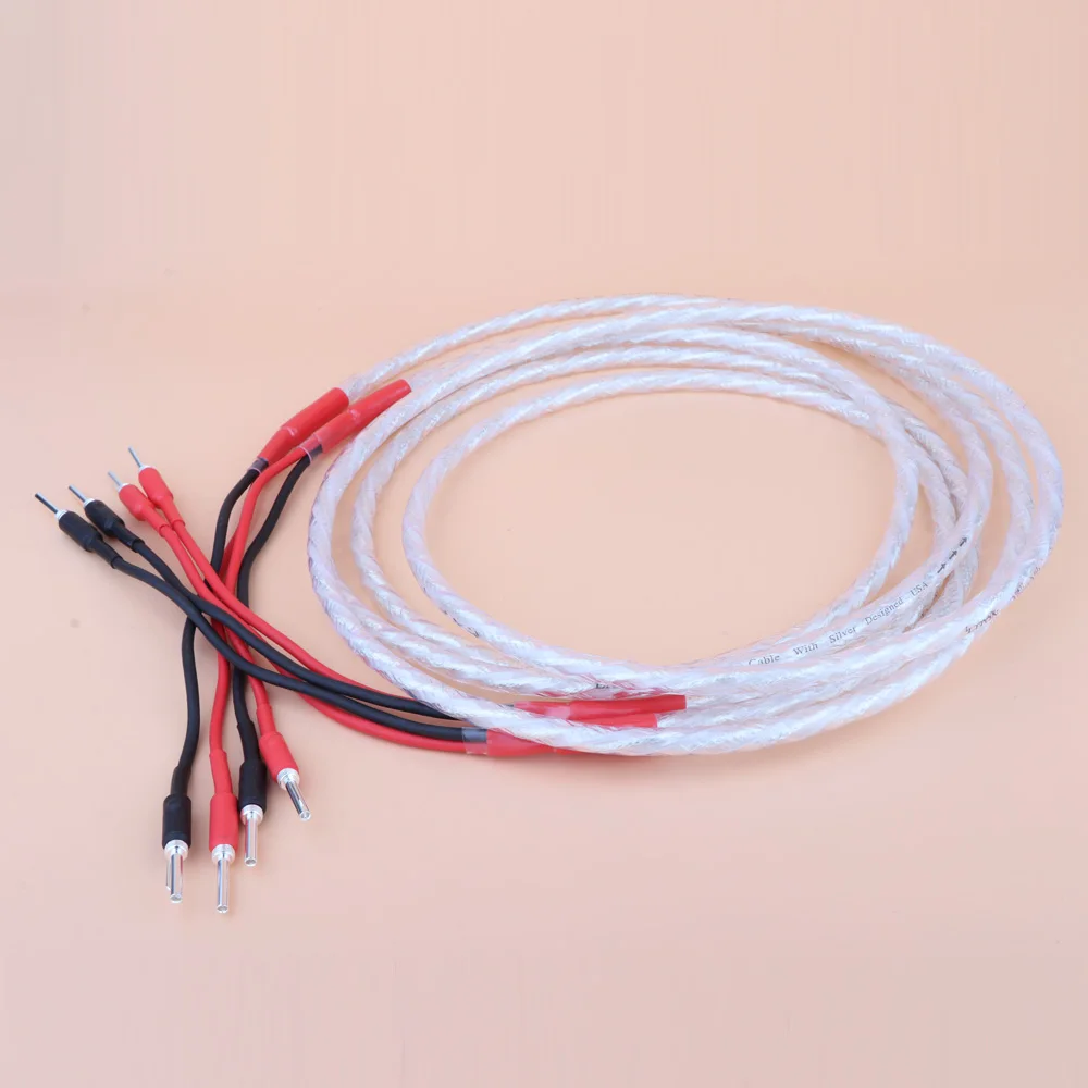 Yter Audiophile Hiend Hi Fi аудио разъем типа &quotбанан&quot AMP Кабель Динамика провод 3mm2 банан