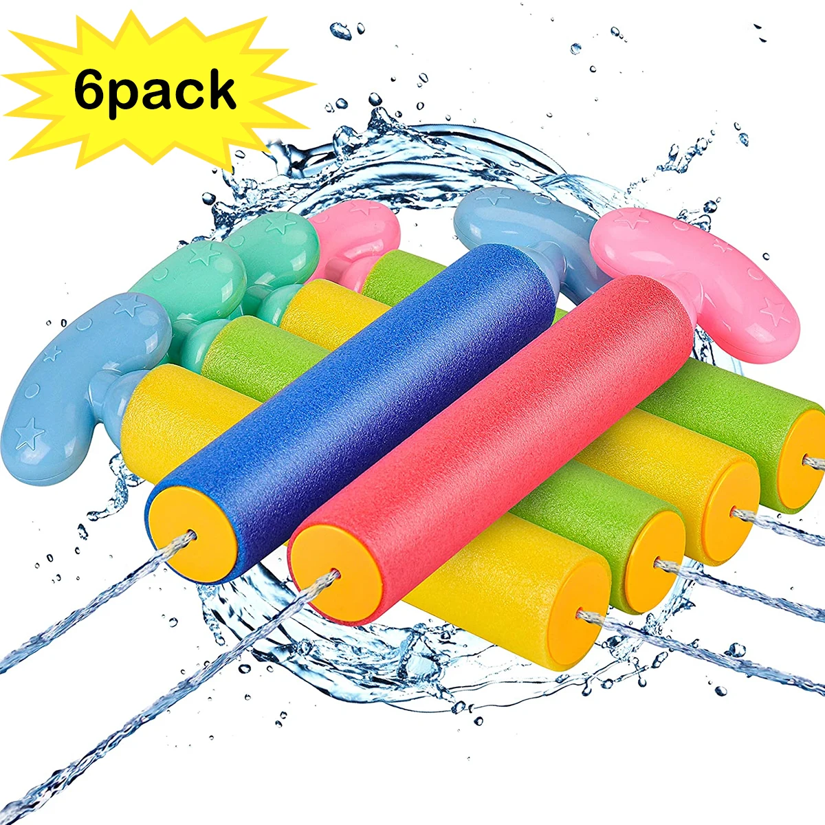 6 PCS/pack offre spéciale été eau jouets EVA pistolet à eau Blaster tireur pompage pulvérisateur pistolet à eau jouets pour enfants enfants piscine jouets (lot de 6)