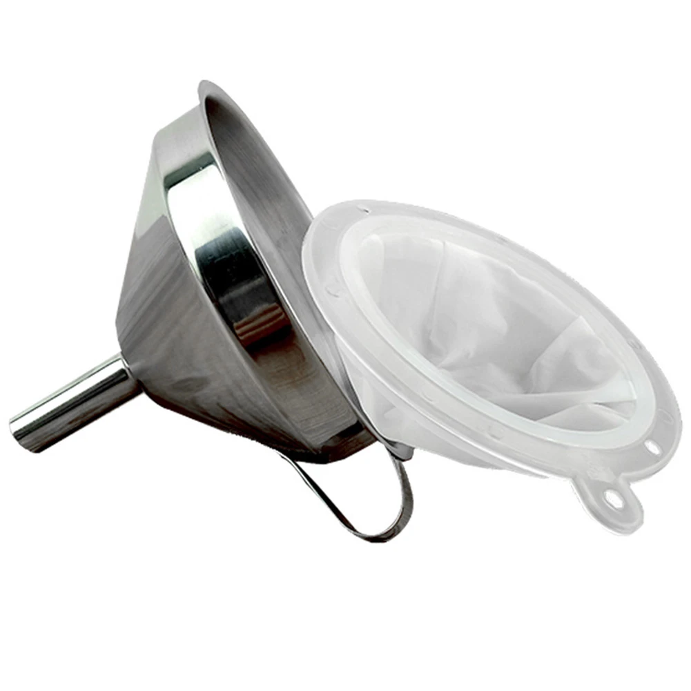 Strainer Ergonomical Design Stainless Steel Funnel With Handle Mesh Filter Kitchen Accessory Ultra Fine Liquid Ingredients Aliexpress