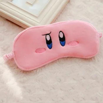 

10Pcs/lot Anime Kirby Star Eye Mask Cartoon Sleeping Cover Blindfold Eyeshade Plush Toy gift