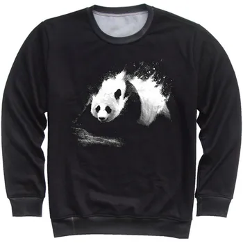 

4-13 Years Old Children Pullovers Cartoon Animal Panda Tiger Lion Dinosaur Printing Boys Girls 3D Sweatshirts Kids Black Hoodies