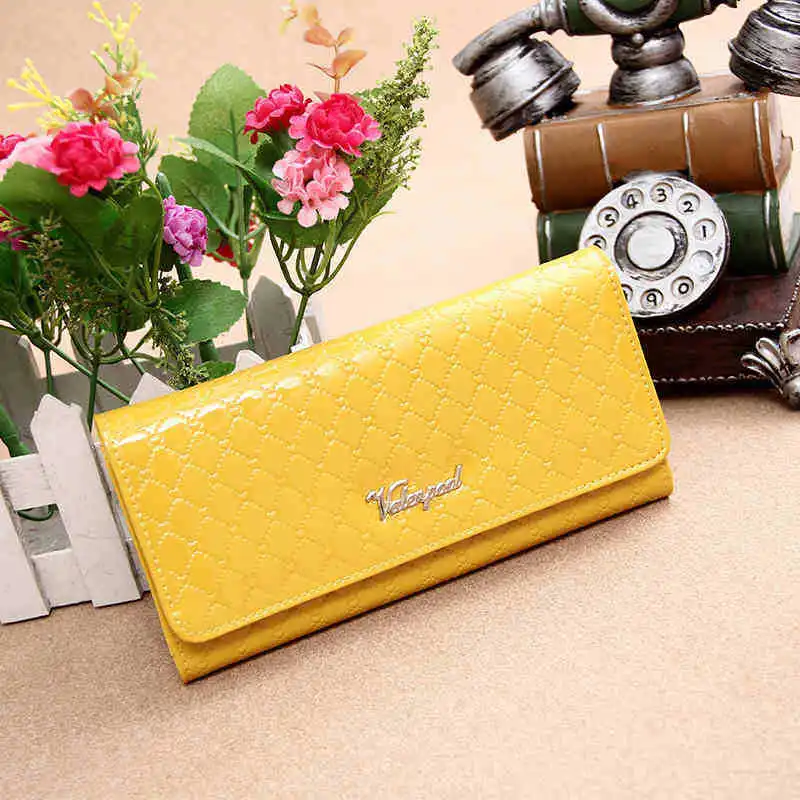 

Spring And Summer New Style Women's Wallet Fashion Small Fresh Genuine Leather Wallet Women's Long Korean-style Two-fold Clutch