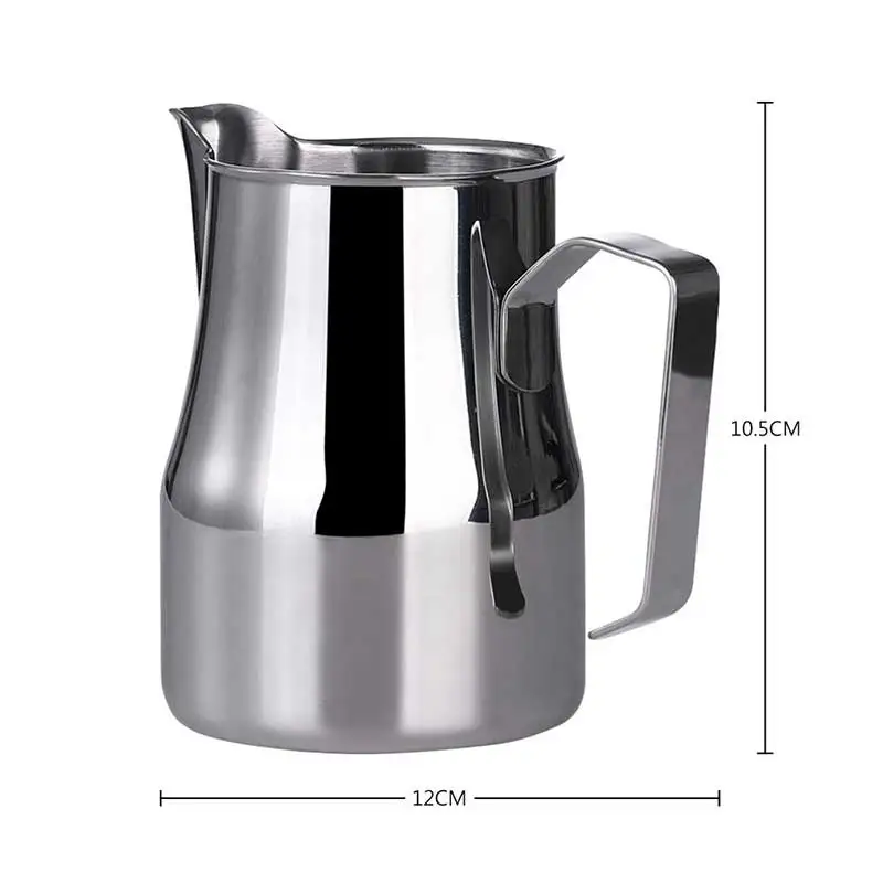 500ml Мерная чашка из нержавеющей стали, пенозбиватель для молока, кофейная насадка для взбивания молока, чашка для чая, мокко Капучино молоко, кружка для кафе - Цвет: 500ml