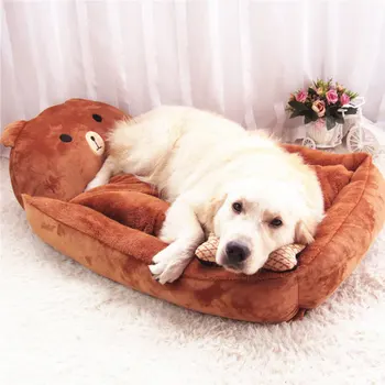 

Super Soft Dog Bed Animal Cartoon Shaped Waterproof Bottom Pet Lounger Sofa Mat Warm Large Cat Beds Sofa House Pet Accessories