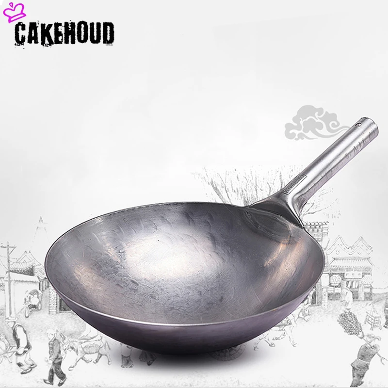 Authentic Chinese Wok Traditional Hand Non stick Iron Woks