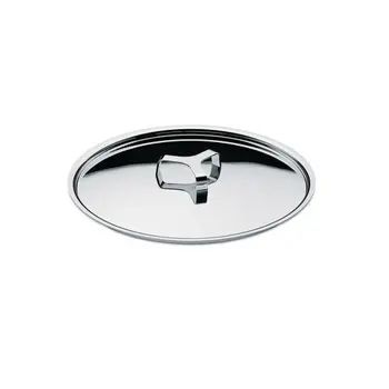 

Alessi AJM200/20 Pots & Pans stainless steel lid 18/10 glossy, diameter 20 cm cookware