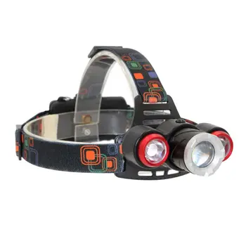 

LED headlamp fishing headlight Zoomable lamp Waterproof Head Torch flashlight Head lamp use 18650 ``
