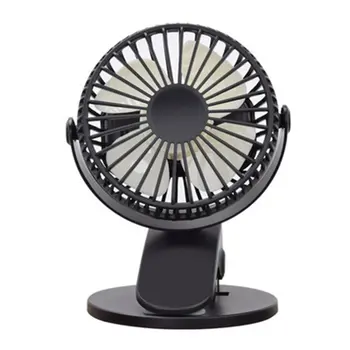 

USB Rechargeable Clip Desktop/Table Fan Mini Portable Clamp Fan 360degree Air Condition With Night Light Air Cooler Fan