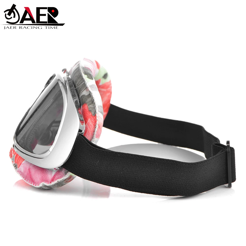 JAER Ретро мотоциклетные очки винтажные кожаные очки для Motocorss Cruiser Кафе Racer полушлем очки