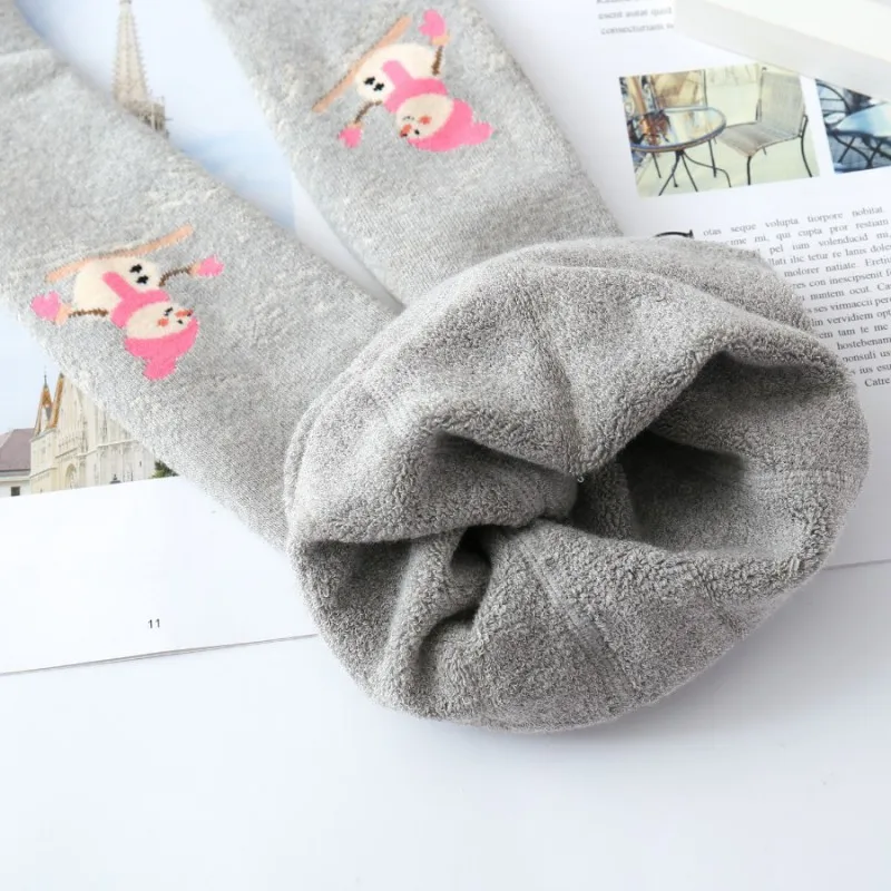 Baby Tights Cotton Cute Cartoon Christmas Girl Stockings Clothes Winter Newborn 0-3Y Girls Pantyhose Meisje fille Menina Collant