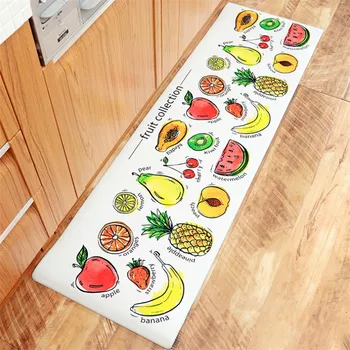 

Japanese Kitchen Mat Waterproof Oilproof Kitchen Rug PVC Leather Anti-fatigue Kitchen Carpet Non-slip Wear-resistant 45*150cm