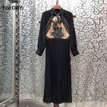 

Top Quality New 2019 Autumn Sexy Party Mermaid Dress Casual Women Hollow Out Embroidery Long Sleeve White Black Dress Above Knee