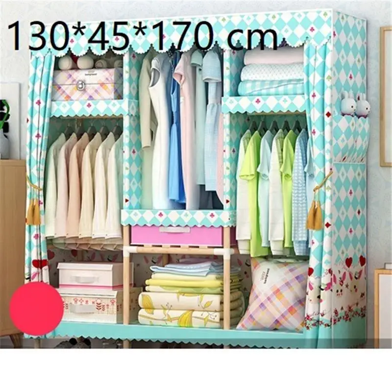 Tela Yatak Odasi Mobile Armario Almacenamiento Meuble De Range Closet Mueble мебель для спальни Guarda Roupa гардероб - Цвет: Version AK