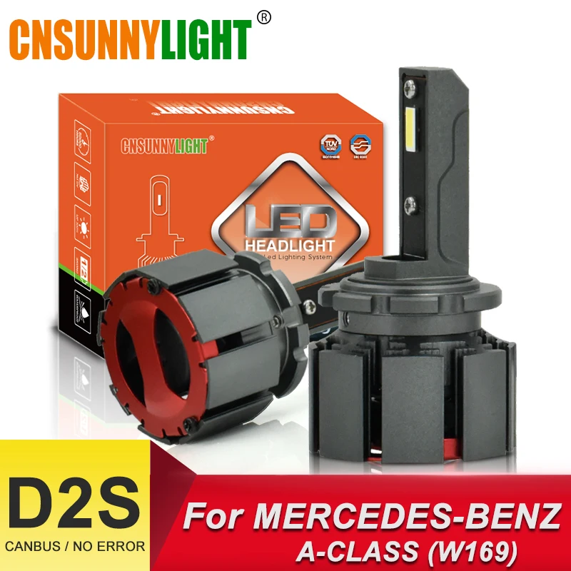 Автомобильные светодиодные лампы CNSUNNY Canbus D1S D2S 6000 К лм 70 Вт/пара|Передние LED-фары