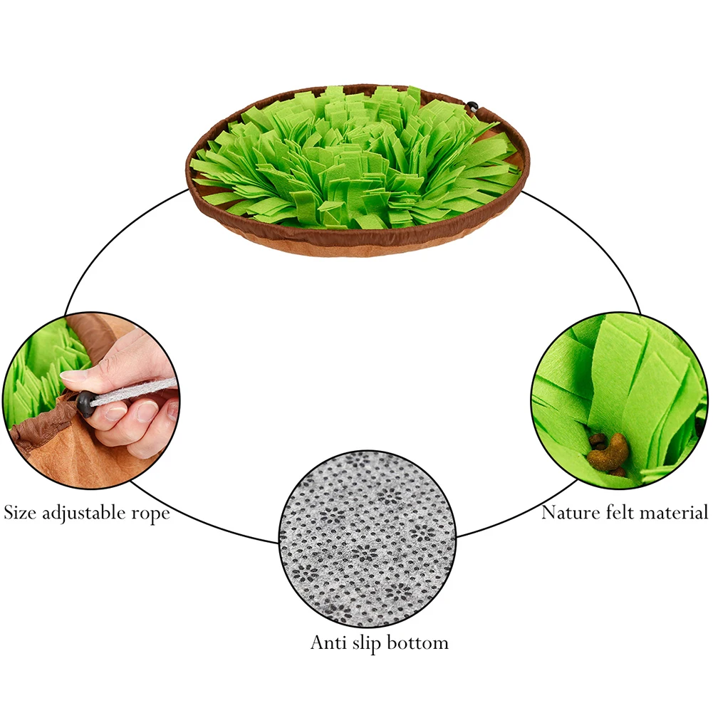 Собака, обучение обонятельные коврик Еда медленно Кормление снять стресс ПЭТ Одеяло игрушка