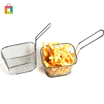 

Kitchen Tool Electroplate Stainless Steel Mini Frying Nets Square Blocks Cozy