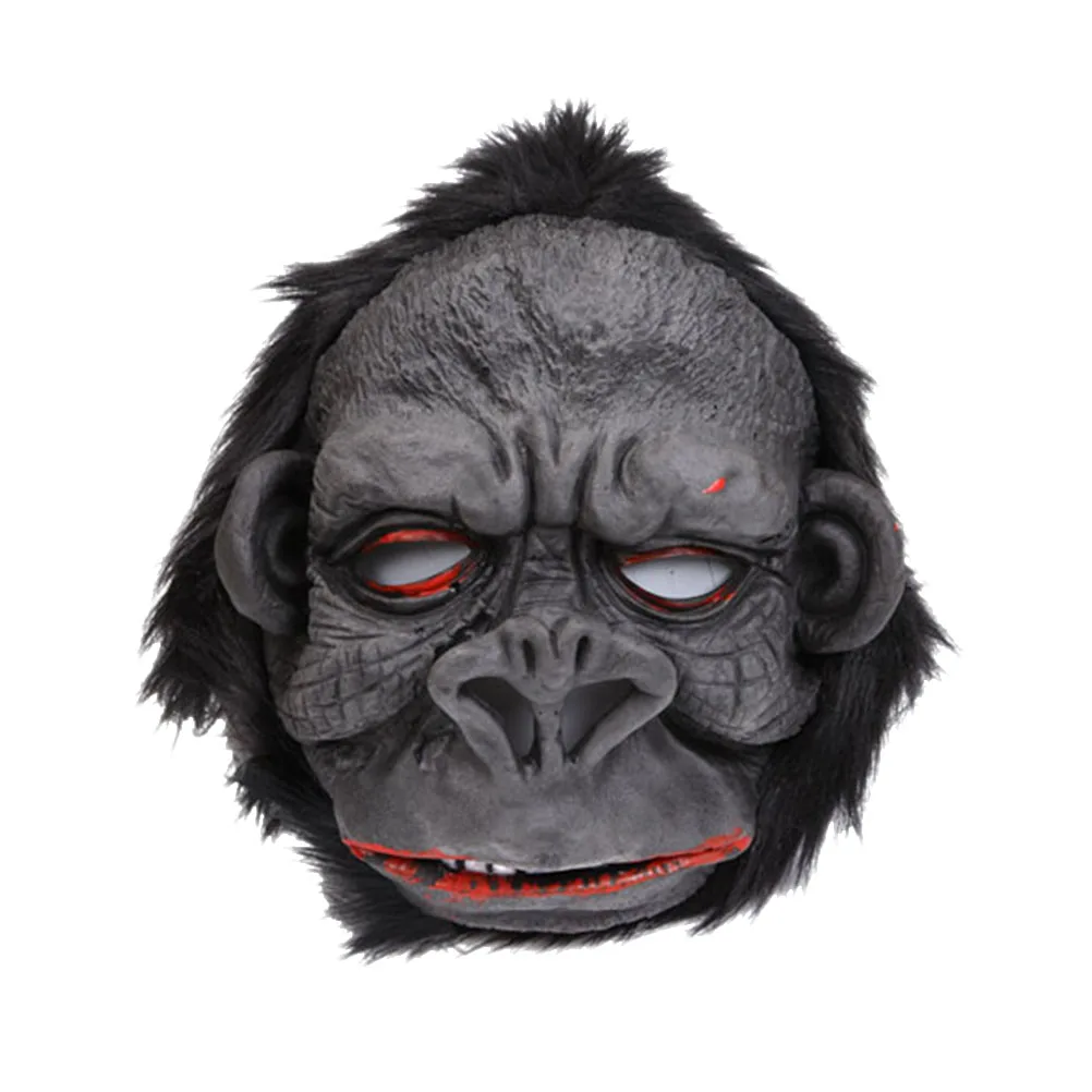 Хаки 1pc Orangutan Mask Costume Prop Face Mask for Cosplay Costume Party Halloween Masquerade Stage Performance - Цвет: Хаки