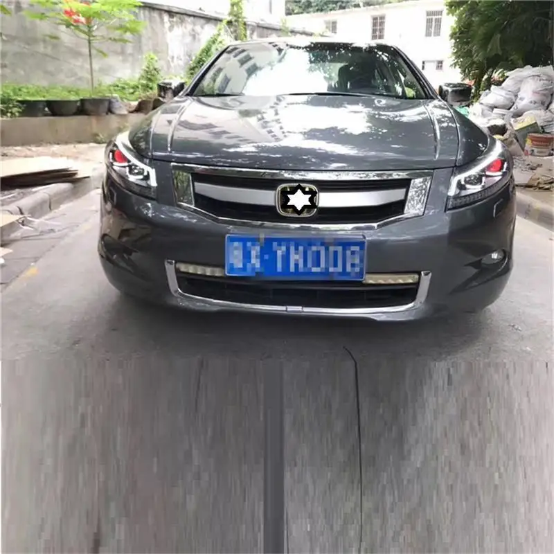 Стайлинг Drl Авто Assessoires боковой указатель поворота светодиодные наружные фары автомобиля фары в сборе 08 09 10 11 12 13 для Honda Accord