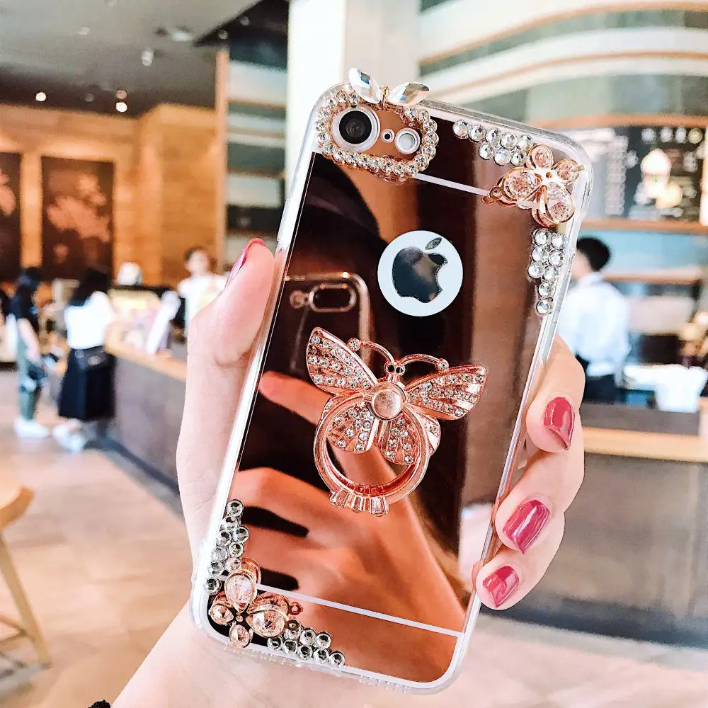 Блестящее зеркало PC чехол противоударный для Huawei Mate 20 P20 P30 Lite Pro Чехол телефона с