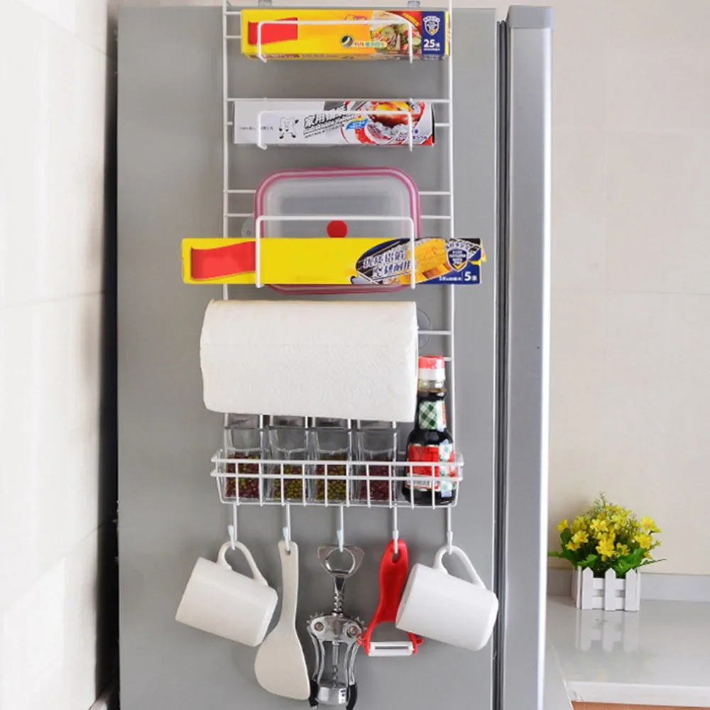 

Refrigerator Rack Side Shelf Sidewall Holder Multifunctional Kitchen Supplies Organizer Household Multi-layer Fridge Storage