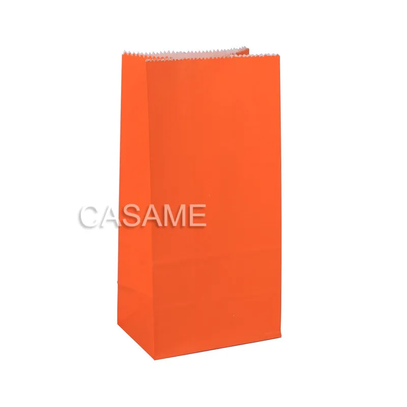 full orange Новинка, высокое качество, бумажный пакет, яркие, в горошек, сумки, 18x9x6 см, для подарка, упаковка, Подарочная сумка - Цвет: full orange