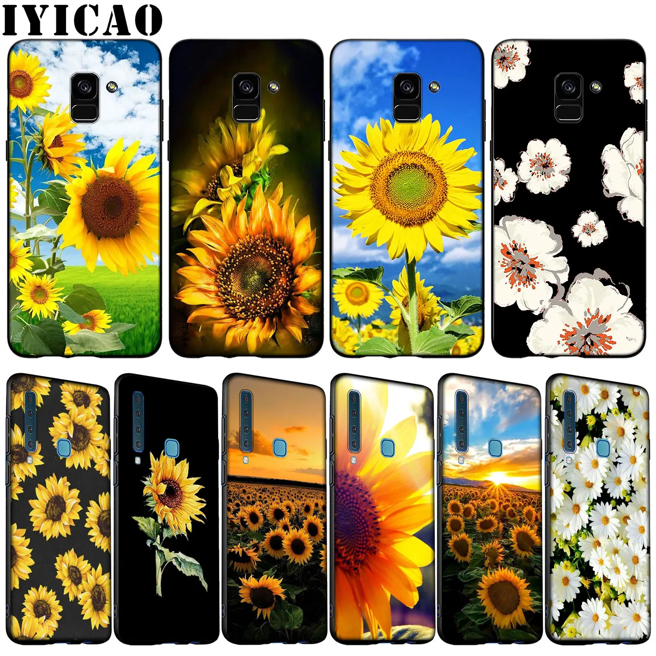 Цветной желтый мягкий чехол для Samsung Galaxy A6 A7 A8 A9 2018 A3 A5 2016 2017 Note 9 8 10 Plus |