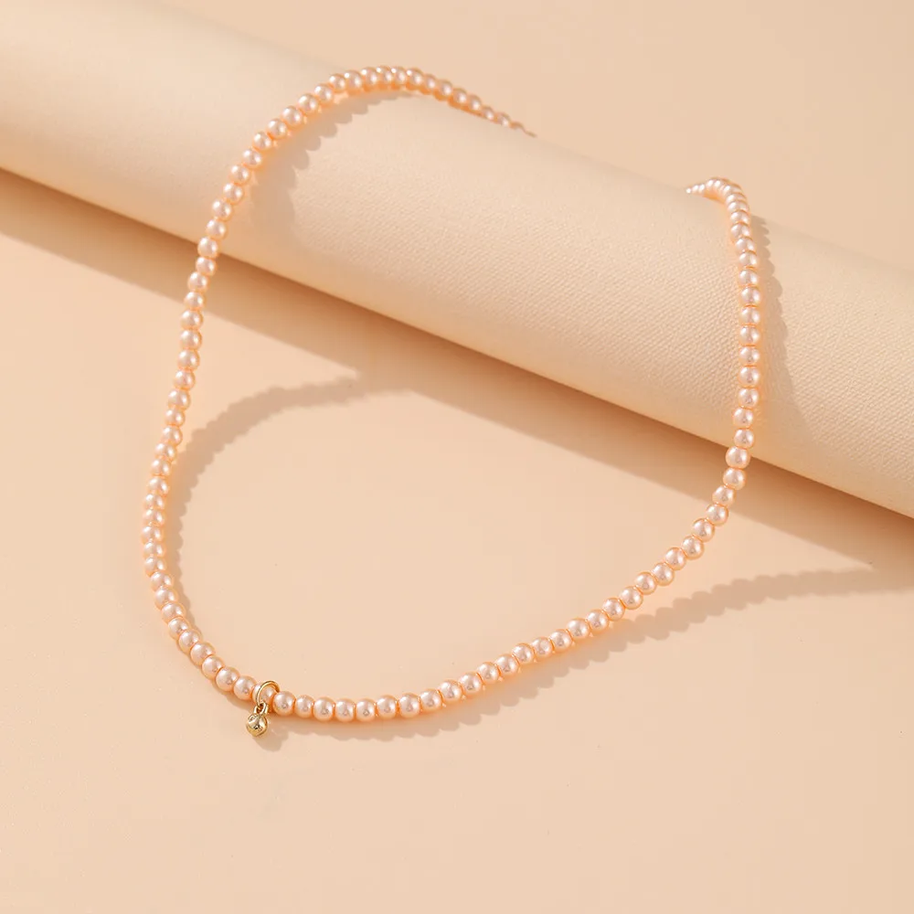 2021 New Lovely Daisy Flower Colorful Beads Pearl Clavicle Choker Necklace for Women Girls Spring Summer Jewelry Wholesale 