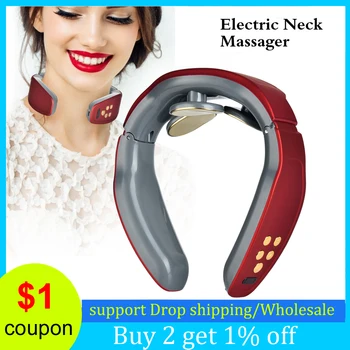 

Smart Electric Pulse Neck and Back Massager Cervical Therapy Shoulder Body Vibration Massage Pain Relief Relaxation Machine