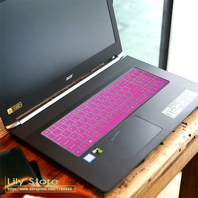 rose Силиконовый чехол для клавиатуры для acer Aspire V3-574 V3-575 V3-575T E5-573 E5-574G E5-575 E5-772G E5-532 V5-591G F15 F5-571 15,6 дюймов - Цвет: rose