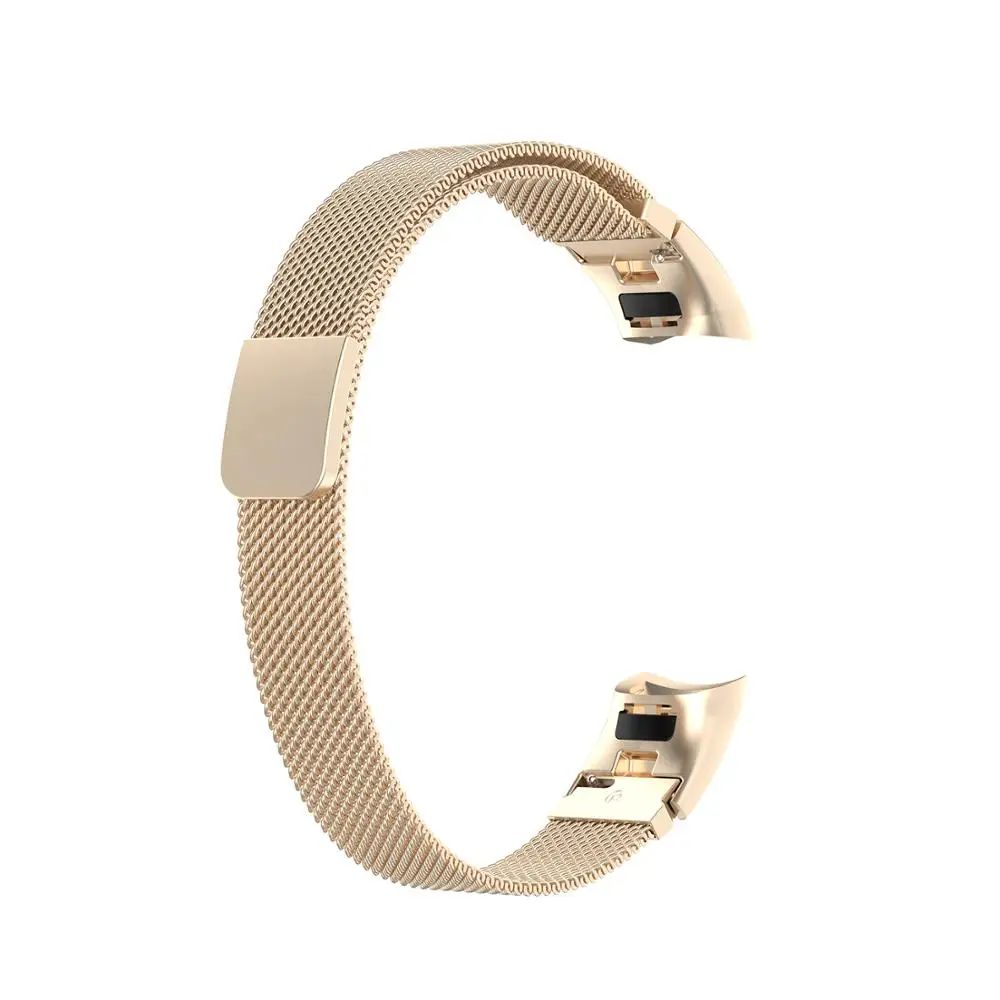 champagne BEHUA простой ремешок для huawei Honor Band 4/5 магнитный с миланским плетением из нержавеющей стали smartwatch прецизионный сетчатый Браслет ремешок - Цвет ремешка: champagne