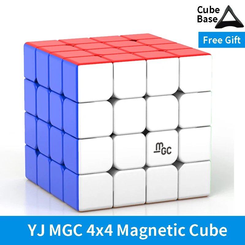 New yj mgc 4x4 Magnetic Cube Stickerless Speed YJ MGC 4 M Yj Mgc 4x4x4 Puzzle Yongjun Magico Cubes Toys for Children | Игрушки и хобби