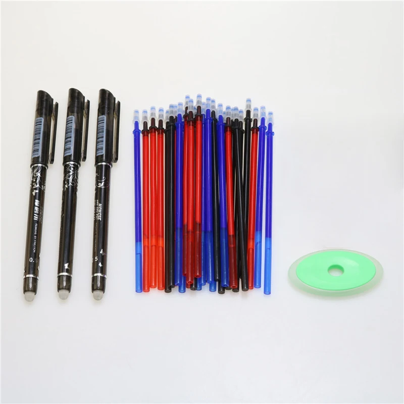 Erasable pen set Erasable refill Washable handle Erasable ballpoint pen Blue Black Red ink